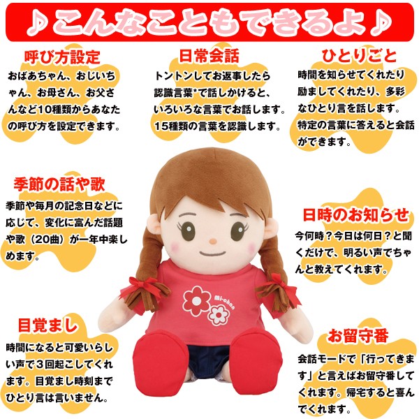 音声認識人形「おしゃべりみーちゃん」CSL-OSM