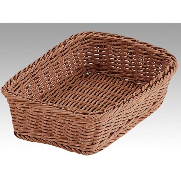 樹脂バスケット RE-302-BR角型バスケット 15型 ブラウン トーダイ