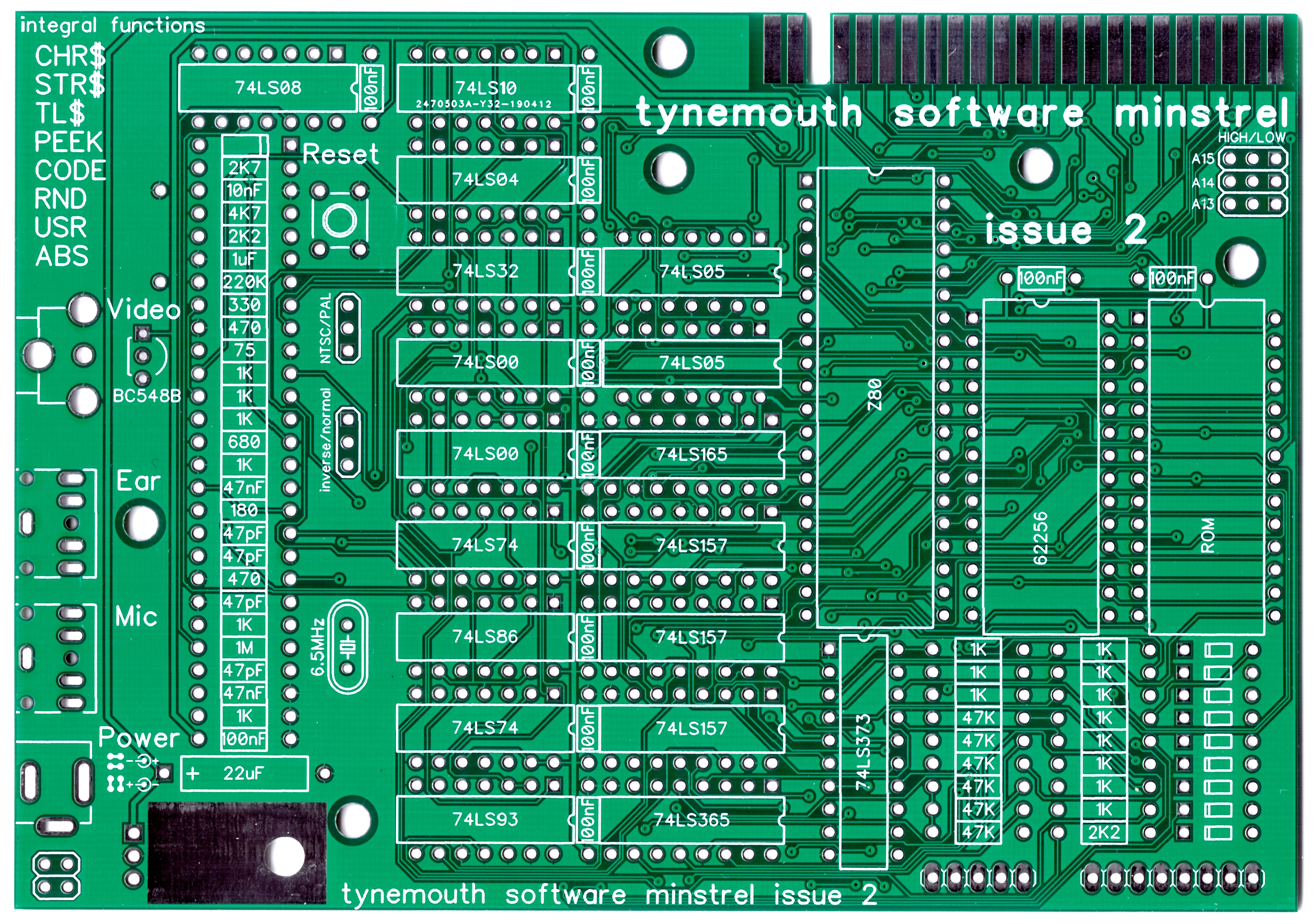 Tynemouth Minstrel ZX80 Clone Kit – pagetable.com