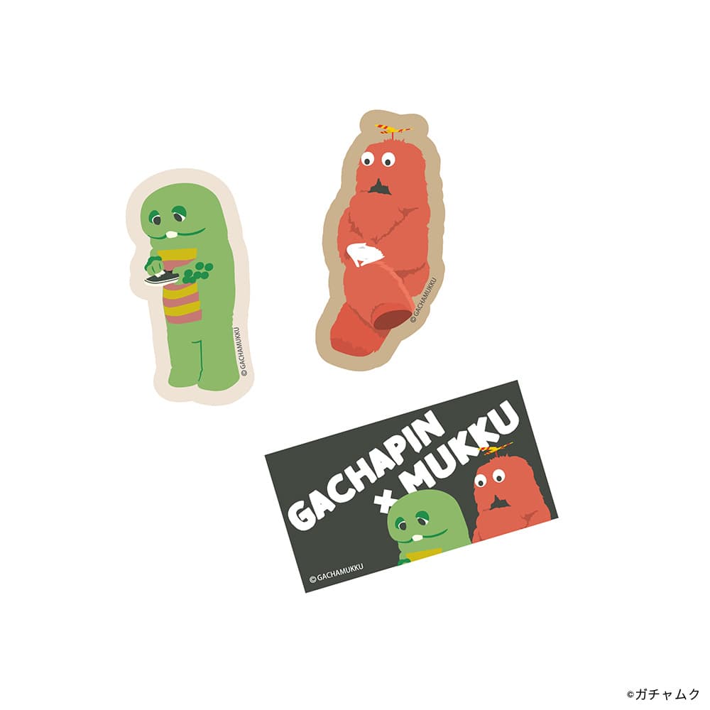 ステッカー 3枚セット [ガチャピン・ムック]｜株式会社PGA