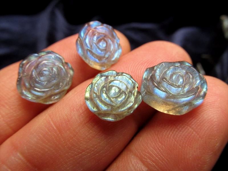 ◇希少！ローズ彫り◇透明度抜群！◇ブルーシラー！◇信念を貫く力
