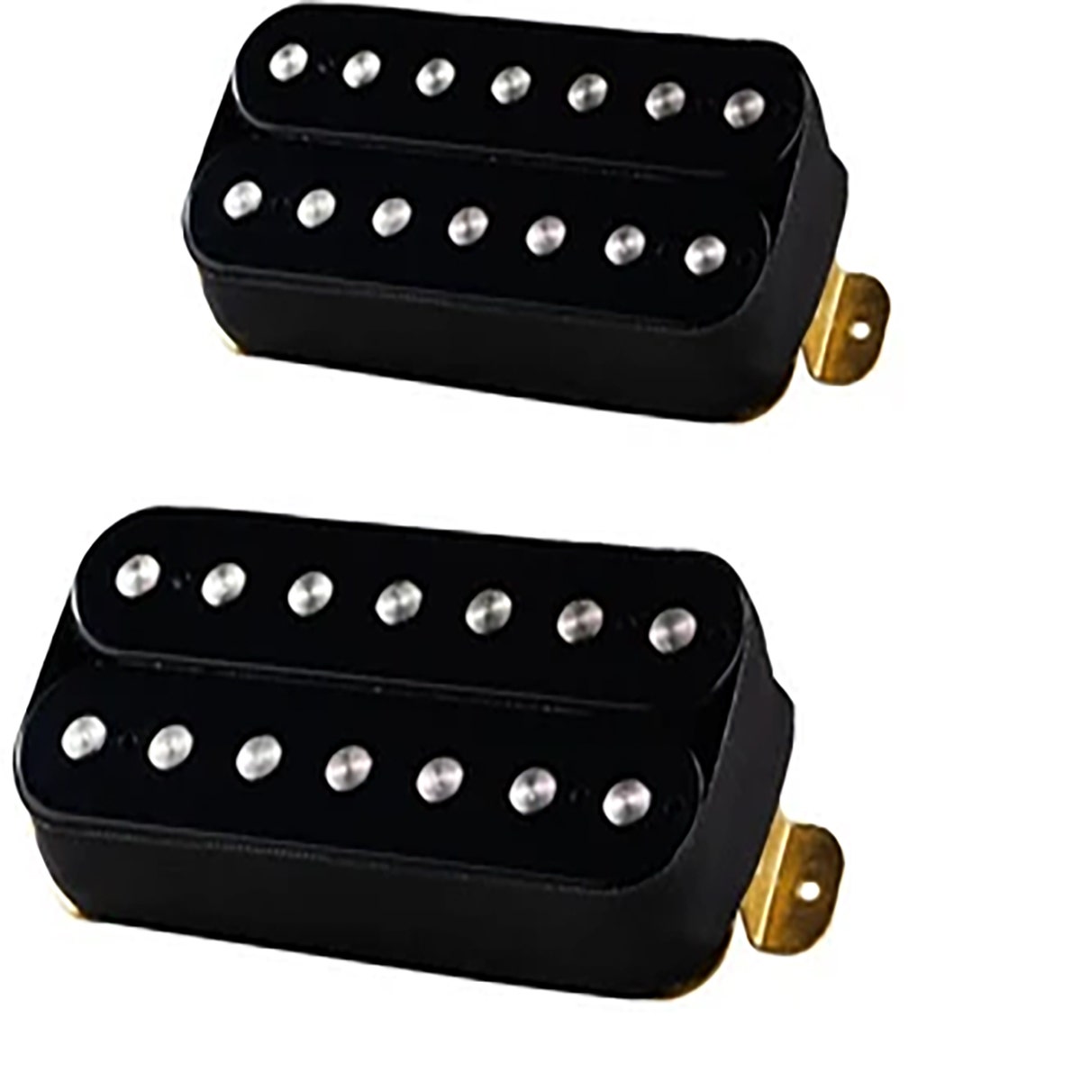 Bare Knuckle Aftermath 7-String Guitar Pickup Set, Open Aged Black