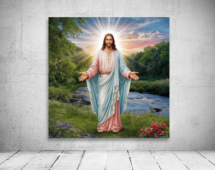 highly detailed 8k image of jesus christ by Samir hosny Wall Art