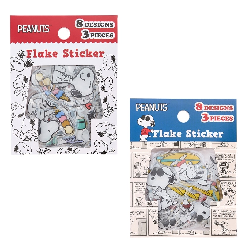 スヌーピー PEANUTS フレークステッカー(スヌーピー): 通常| プラザ