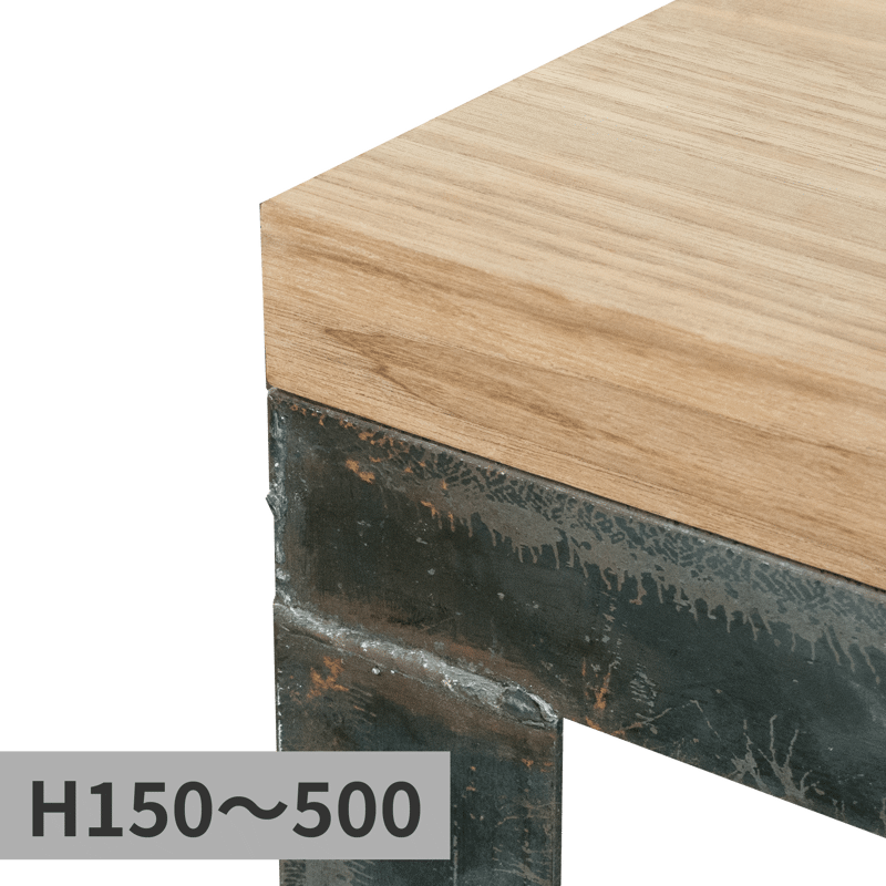 アングルフレーム脚 天板置き型 H510～800 | PS-TB005-03-G089