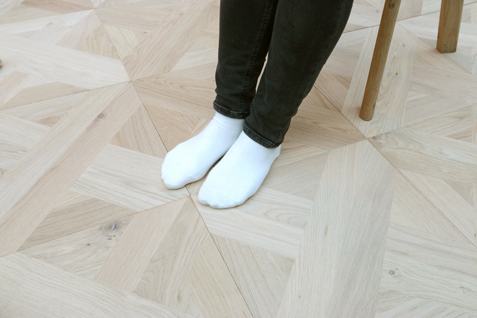 パーケットフローリング オーク大柄/無塗装 B（バラ売り） | FL-FL002