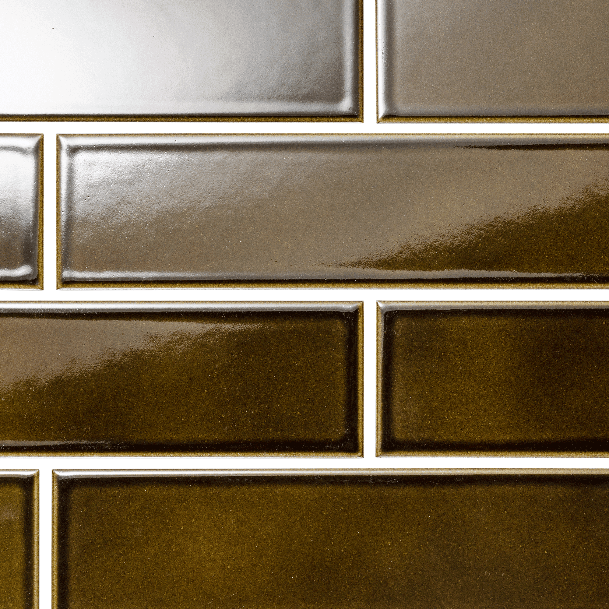 レトロエイジタイル オリーブ 二丁掛（ケース） | WL-TL014-03-G141