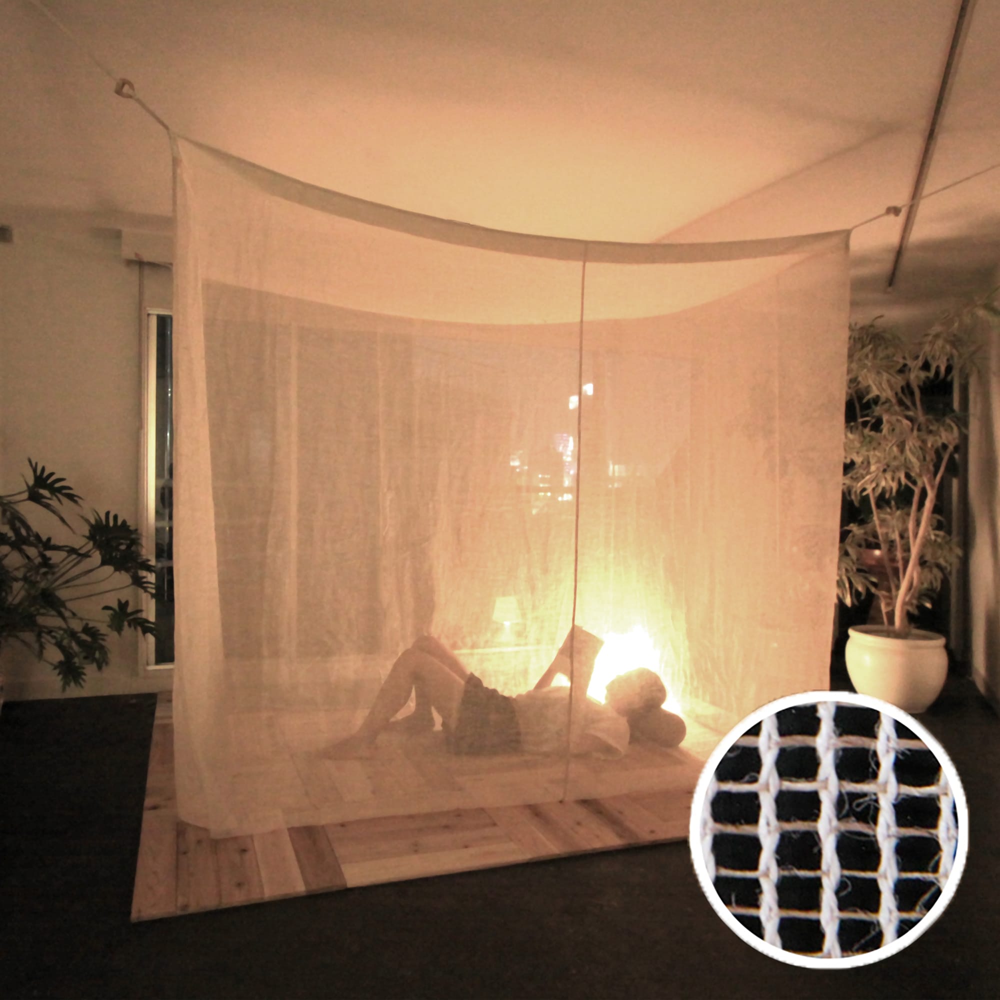 麻の蚊帳 純麻の蚊帳 | ET-BO003-02-G048 | ハンモック・蚊帳 | その他