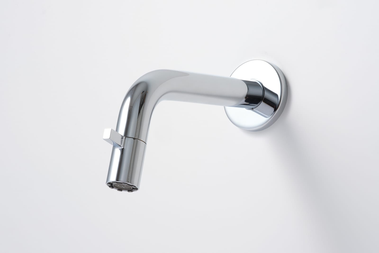 壁付けスパウトレバー水栓 洗面用 クローム L186 | KB-TP011-02-G141