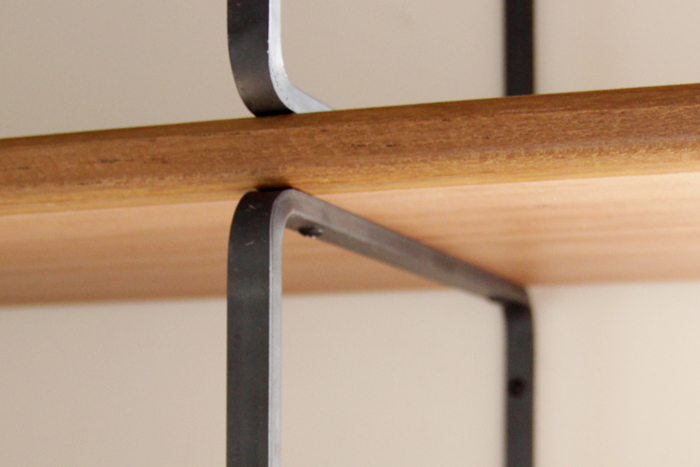 リングの棚受け 雑誌サイズ小 | PS-BK002-04-G141 | 棚受け | 棚パーツ