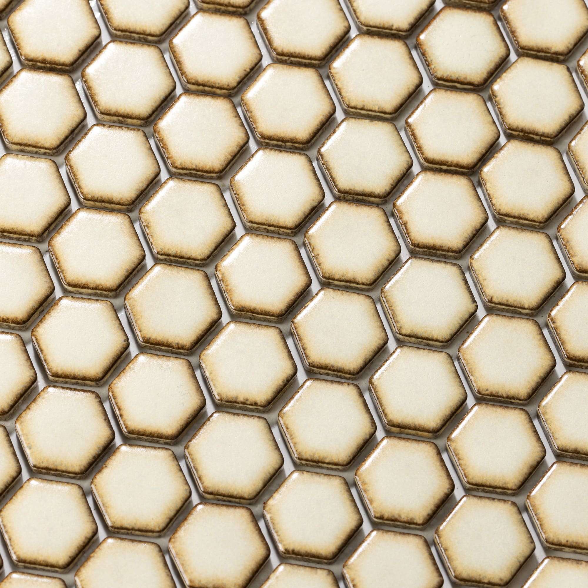 ハニカムタイル 渋アイボリー（シート） | WL-TL016-02P-G141