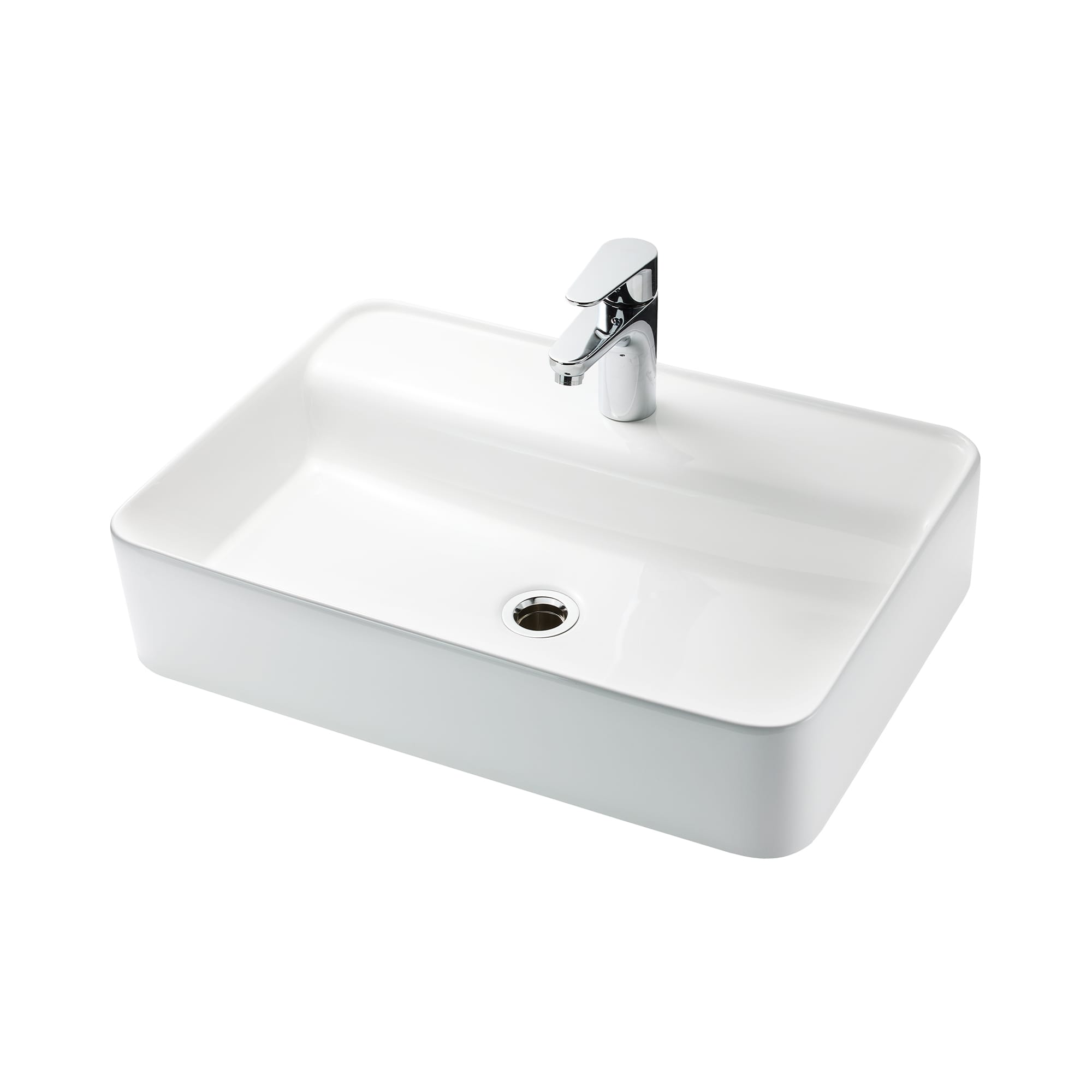 置き型洗面器 水栓デッキ 角600 | KB-PR017-02-G173 | 洗面ボウル