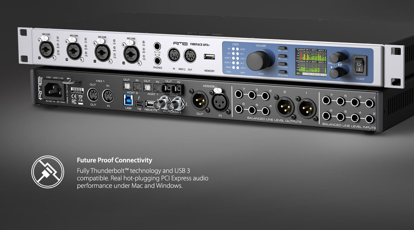 Fireface UFX+ - RME Audio Interfaces | Format Converters | Preamps