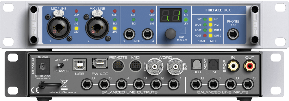 Fireface UCX - RME Audio Interfaces | Format Converters | Preamps