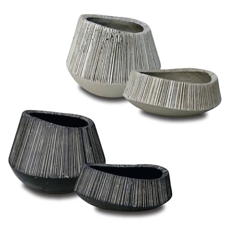 楽天市場】植木鉢 おしゃれ セメント エディベースS (Bk/Gy)＜ 39cm 13