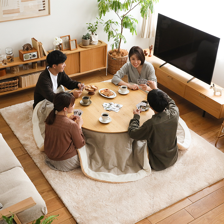 こたつテーブル FAM／NA 円形 直径110cmタイプ ｜家具・インテリア通販