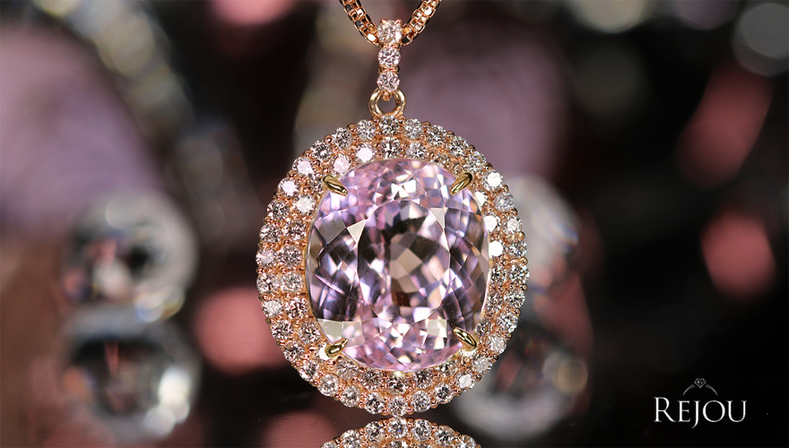 第333回抽選販売＞クンツァイト 16.5ct ダイヤモンド 1.2ct ピンク