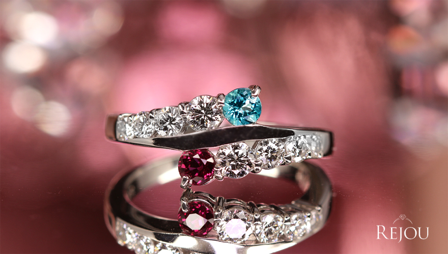 グランディディエライト ルビー ダイヤモンド 約0.7ct プラチナ リング