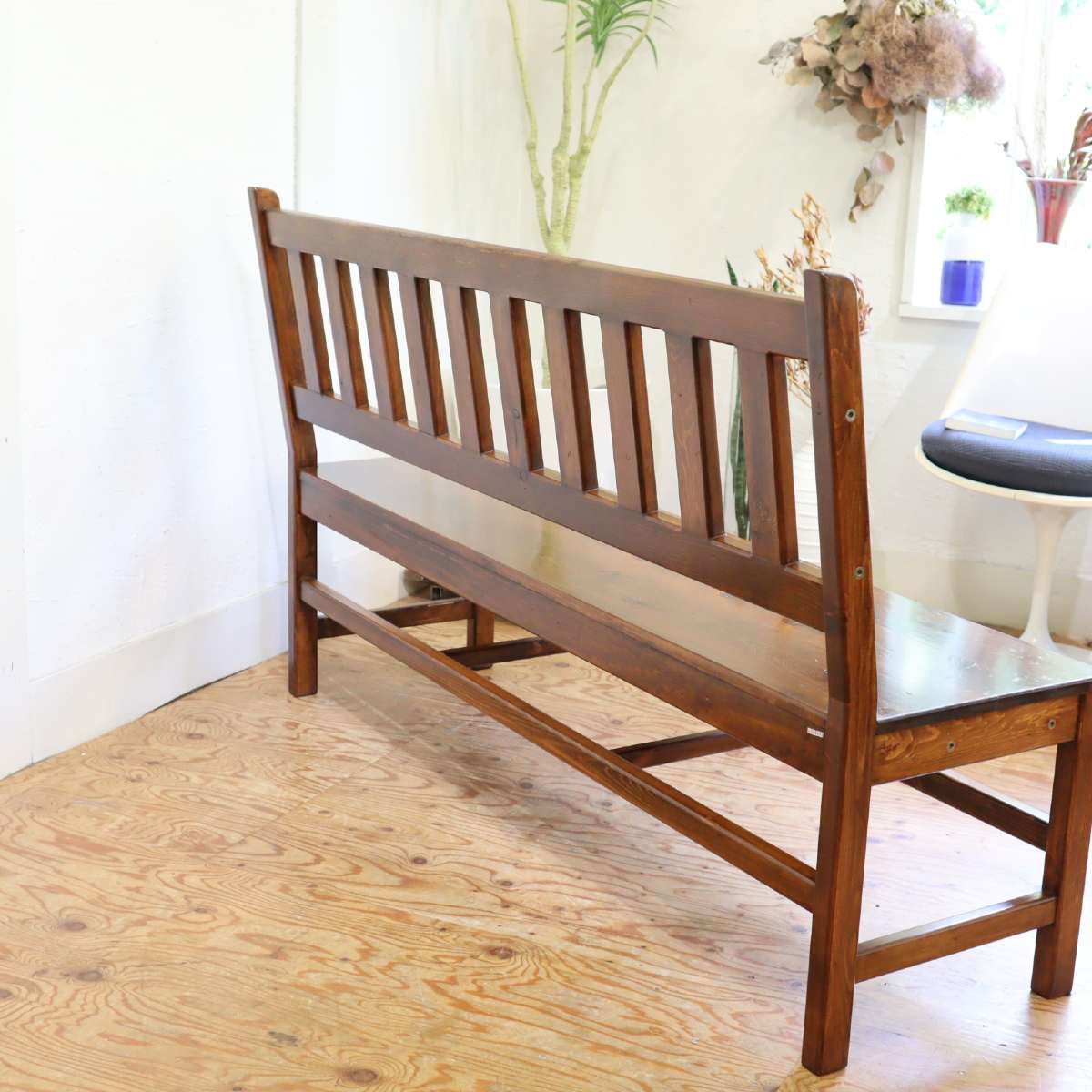 アンファン / enfant ベンチ 【大】カントリーベンチ チェア パイン材 中古