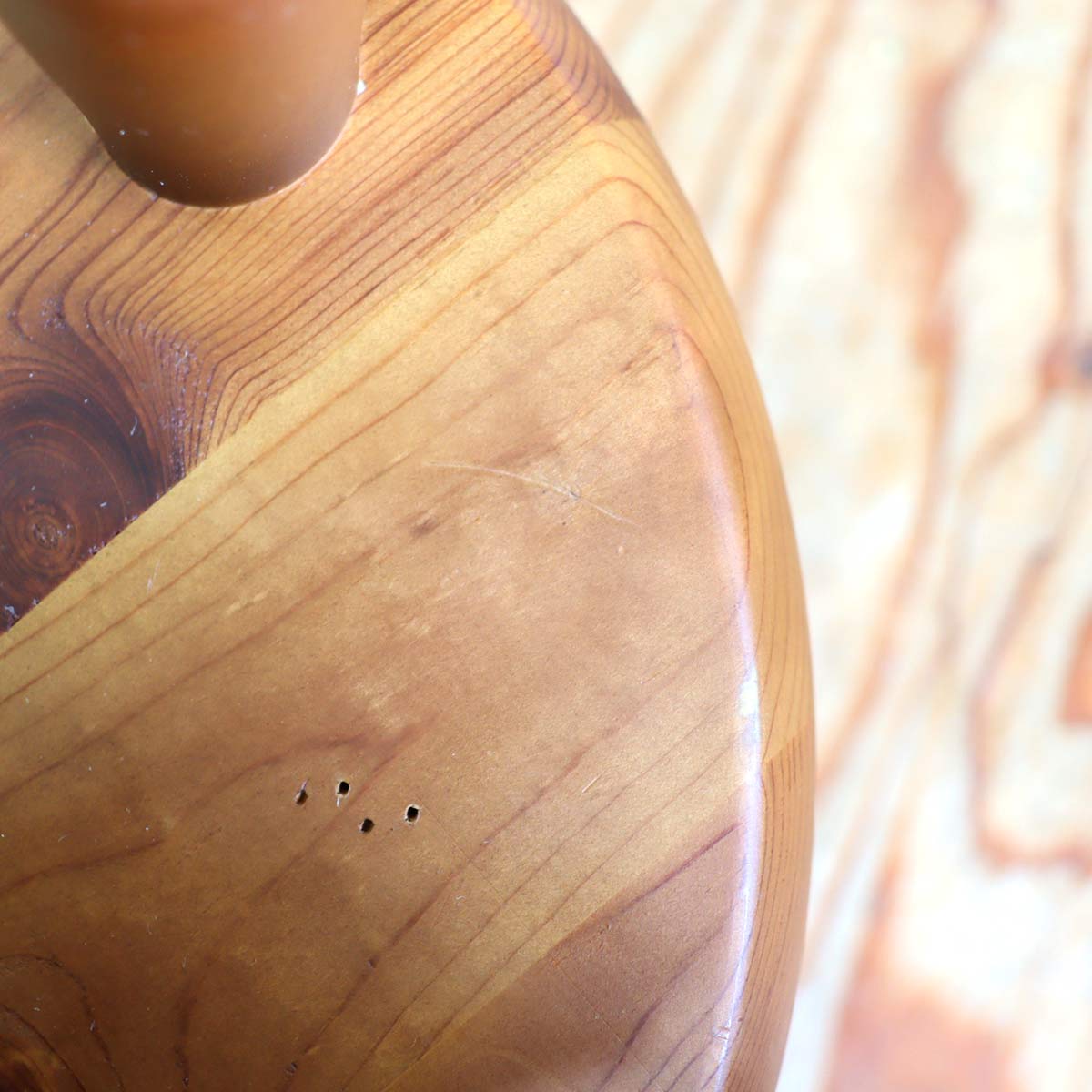 コスガ / KOSUGA プロヴァンスシリーズ 丸スツール 椅子 中古 パイン材