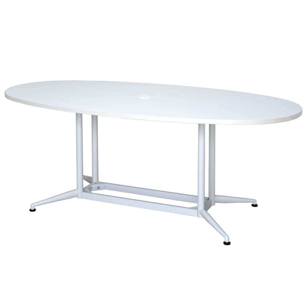 OAオーバルテーブル W1800xD900 ホワイト RFOVT-OA1890WH | オフィス