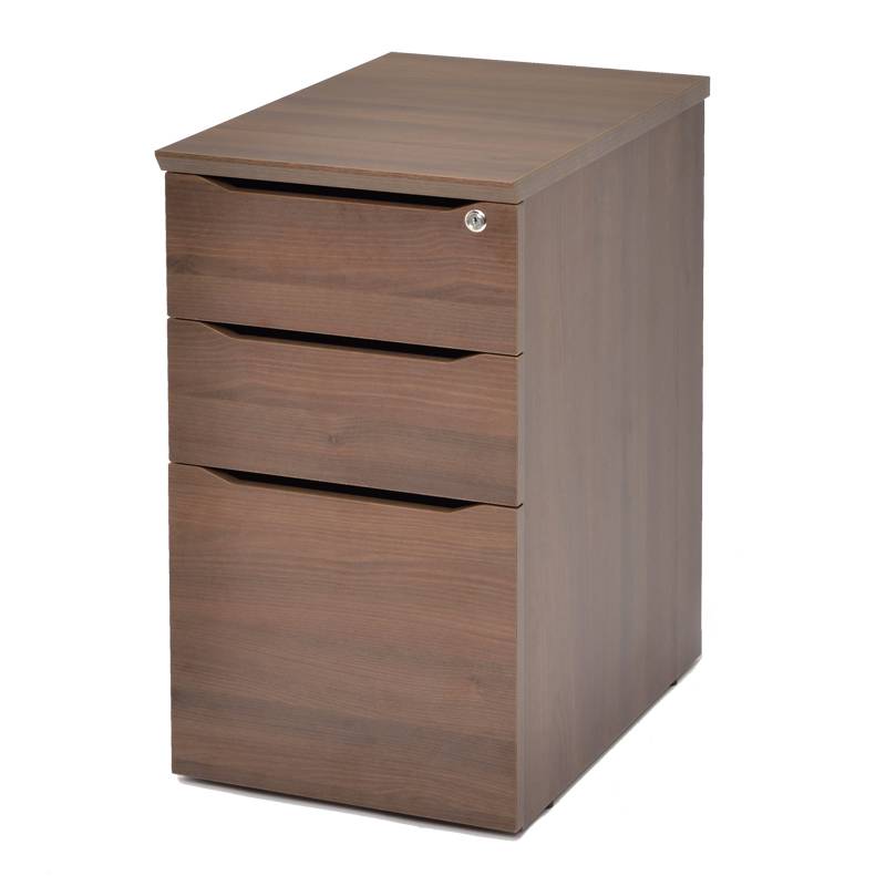 ユピタシリーズ] RF木製デスク脇机 D600 ダーク RFWD-SD-600DB