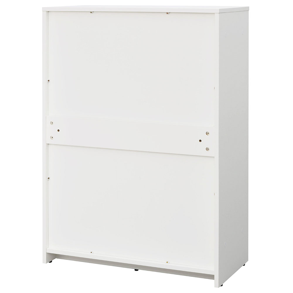 プラン木製シェルフ W800×H1141 ホワイト×ホワイト 扉付き RFPS-8011WH