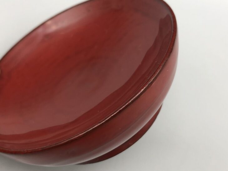 角偉三郎 作『朱塗 盃』 ｜骨董品買取 緑和堂