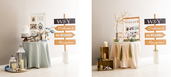 おふたりらしさあふれる装飾でゲストをお出迎え！ 沖縄「アクア