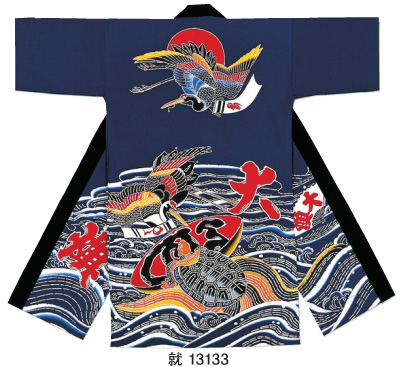 祭り法被のことならお任せ下さい。1枚から衿ネームプリントもできます