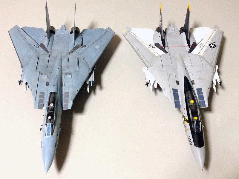 グラマン F-14Aトムキャット (ハセガワ 1/72新版)、 F-14Dトムキャット