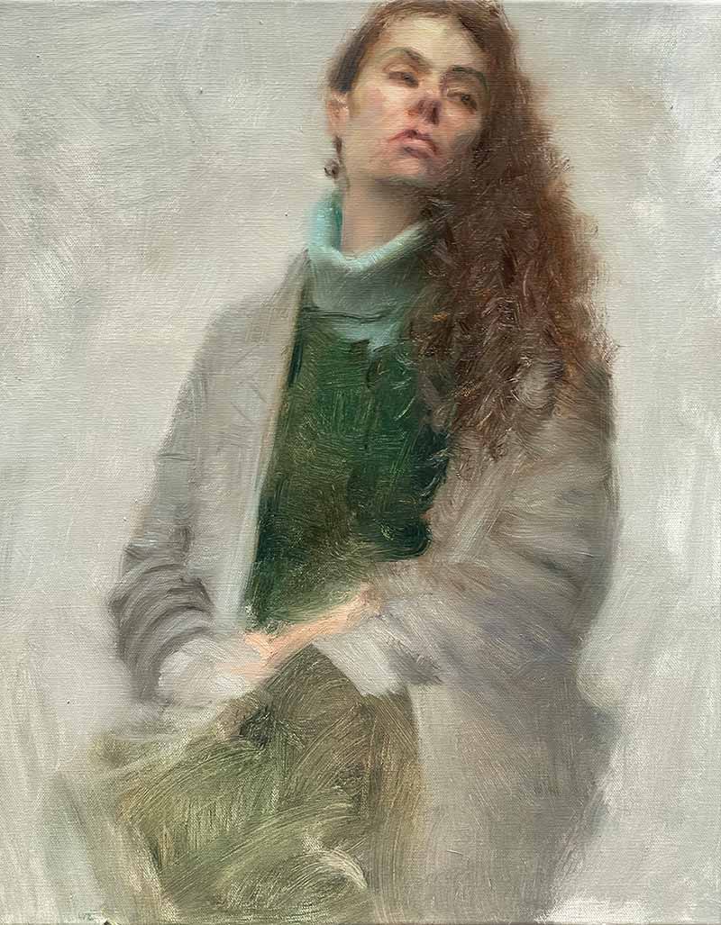 威廉帕特森大学中国超写实主义艺术家冷军油画示范观后– William