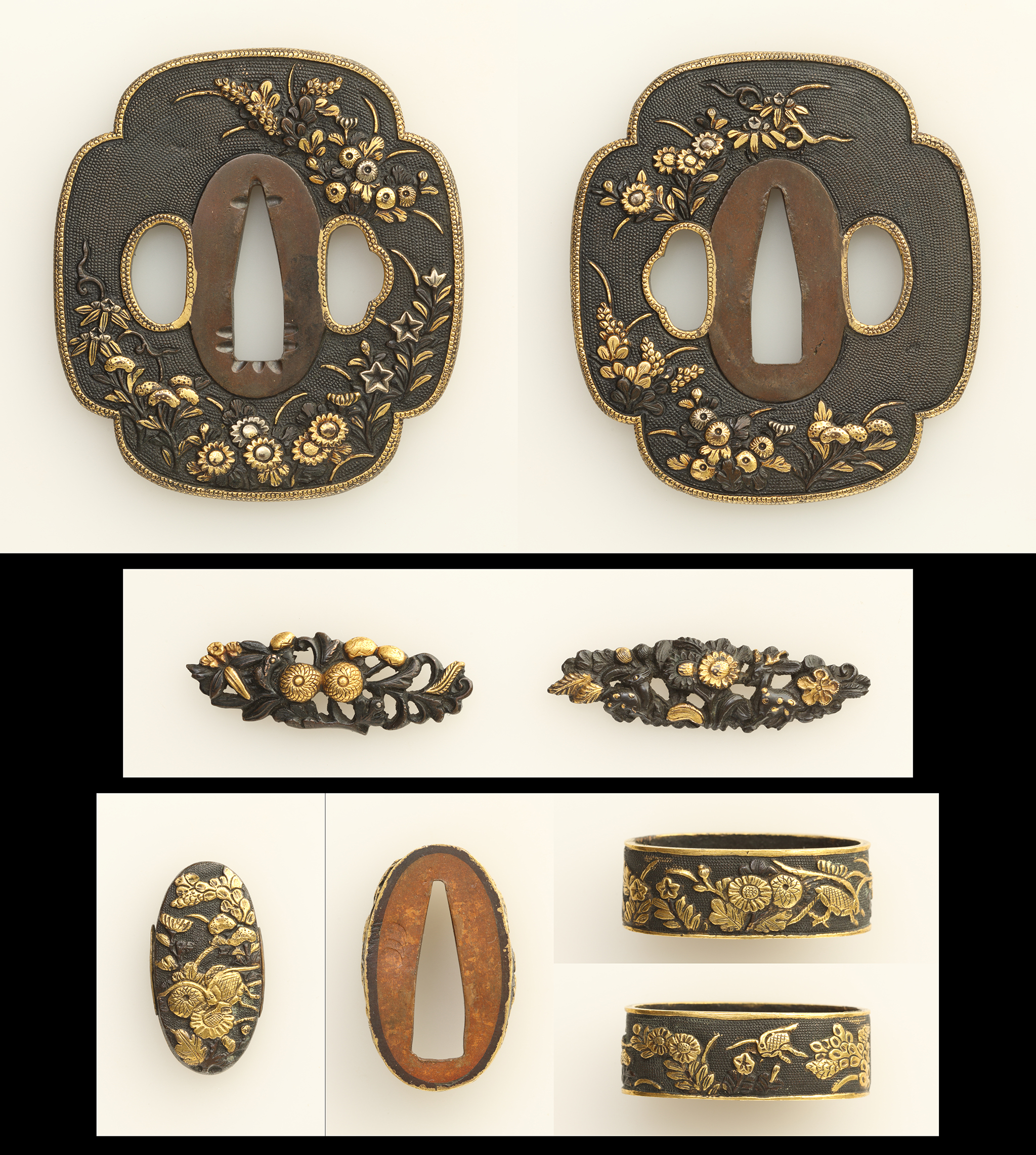 刀剣小町 刀装具 鍔 目貫 縁頭 小柄 笄 柄前 折金 栗形