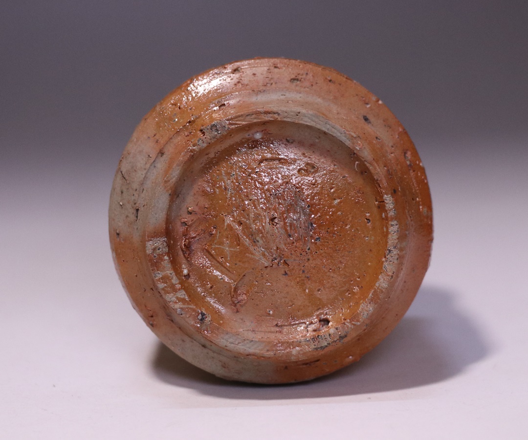 金重 愫 作 「緋襷ぐい呑」 ～備前焼専門卸小売店 川口陶楽苑～