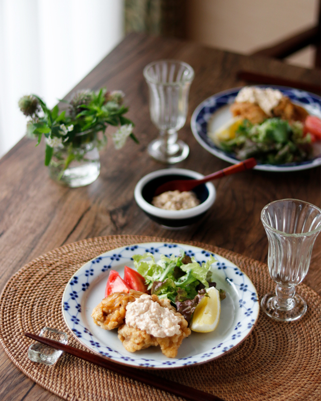 砥部焼の和食器 皐月窯の大皿 【砥部工房 からくさ】