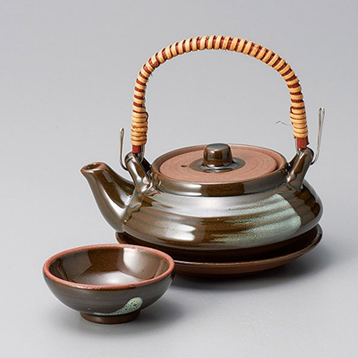 グリーン平形土瓶むし(土瓶むし)|食器通販の陶磁庵