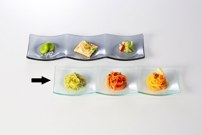 ガラス製仕切プレートの通販|食器のセール・購入なら陶磁庵