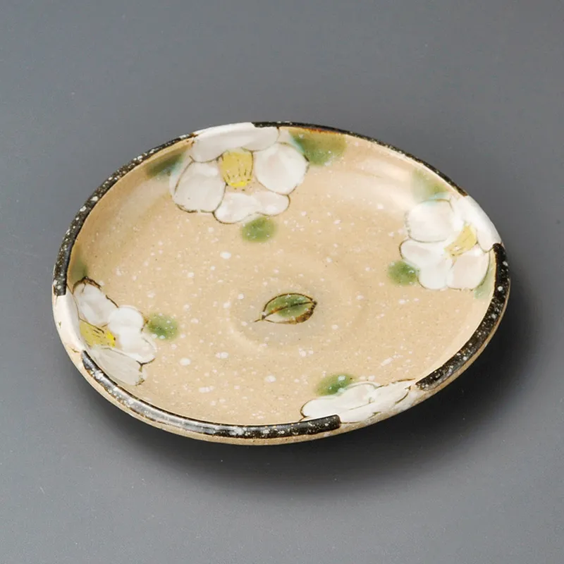 織部椿三ツ足小鉢(和食器,鉢もの,小鉢)|食器通販の陶磁庵