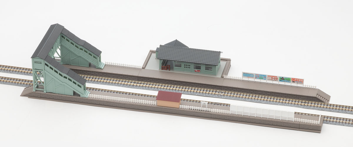 木造駅舎セット（淡緑）｜製品情報｜製品検索｜鉄道模型 トミックス