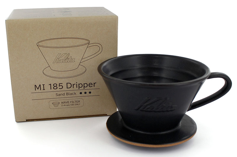 Kalita カリタ MI185 ウェーブドリッパー サンドブラック 2-4cup用