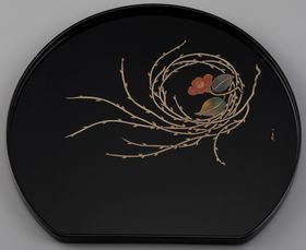 輪島塗 大雅堂 半月銘々皿5枚 未使用 輪島塗 大雅堂 半月銘々皿5枚 未