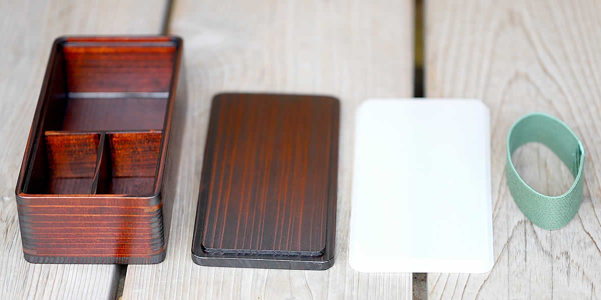 拭き漆仕上げ杉弁当箱 | 虎斑竹専門店 竹虎