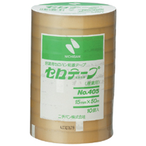 たのめーる】ニチバン 産業用セロテープ 大巻 15mm×50m 405-15x50 1