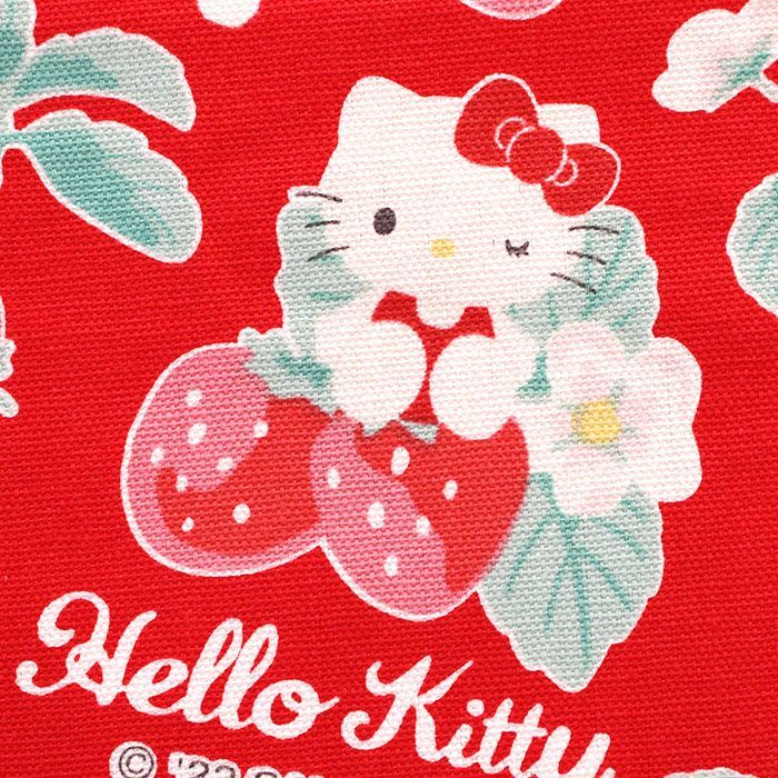 キティと苺畑【ランチョンマット】中厚手生地 材料セット 作り方