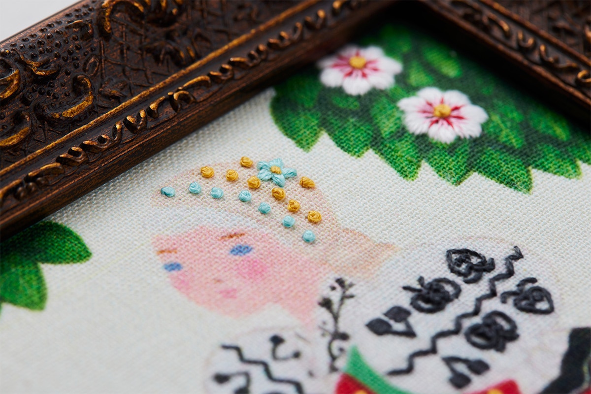 柏木リエさん×bitteさん 民族衣装の刺繍フレーム「チェコ」: キット