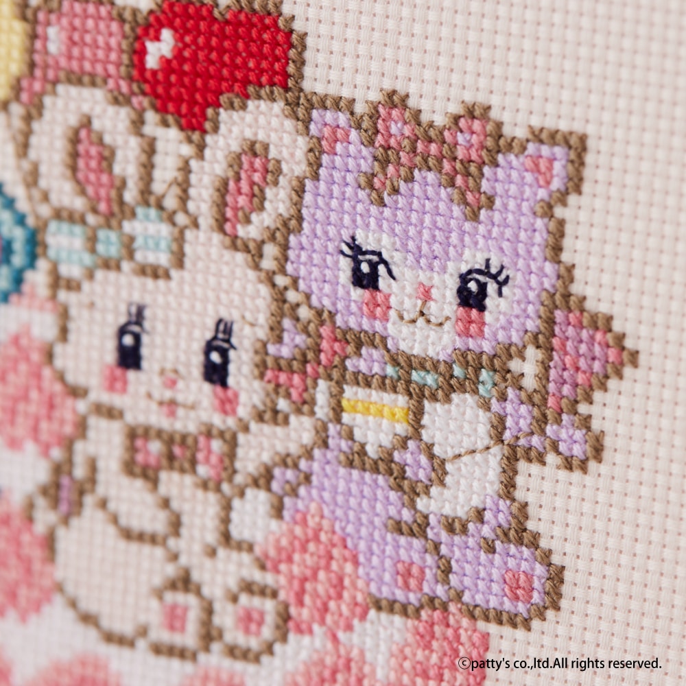 SWIMMERクロスステッチキット sweet party: キット｜手づくりタウン by