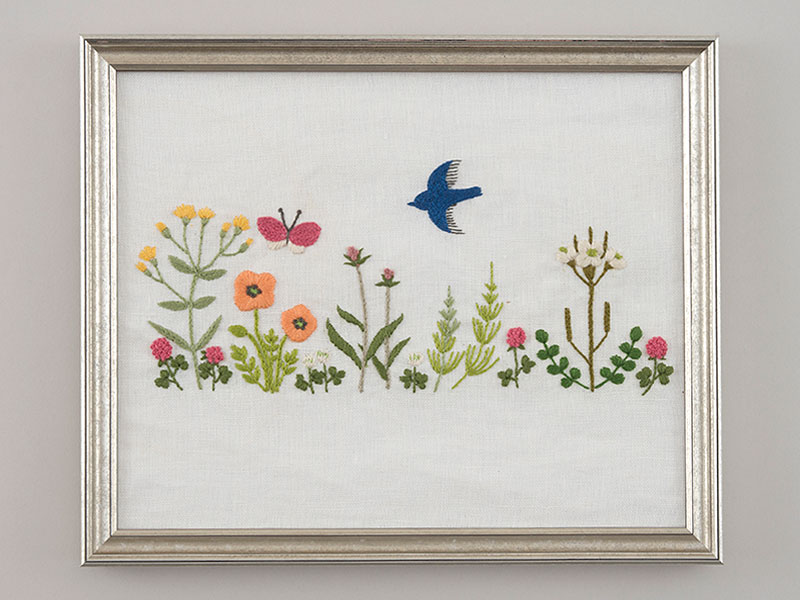 春の野原～ささきみえこ『散歩で見つけた草花刺しゅう』刺しゅうキット