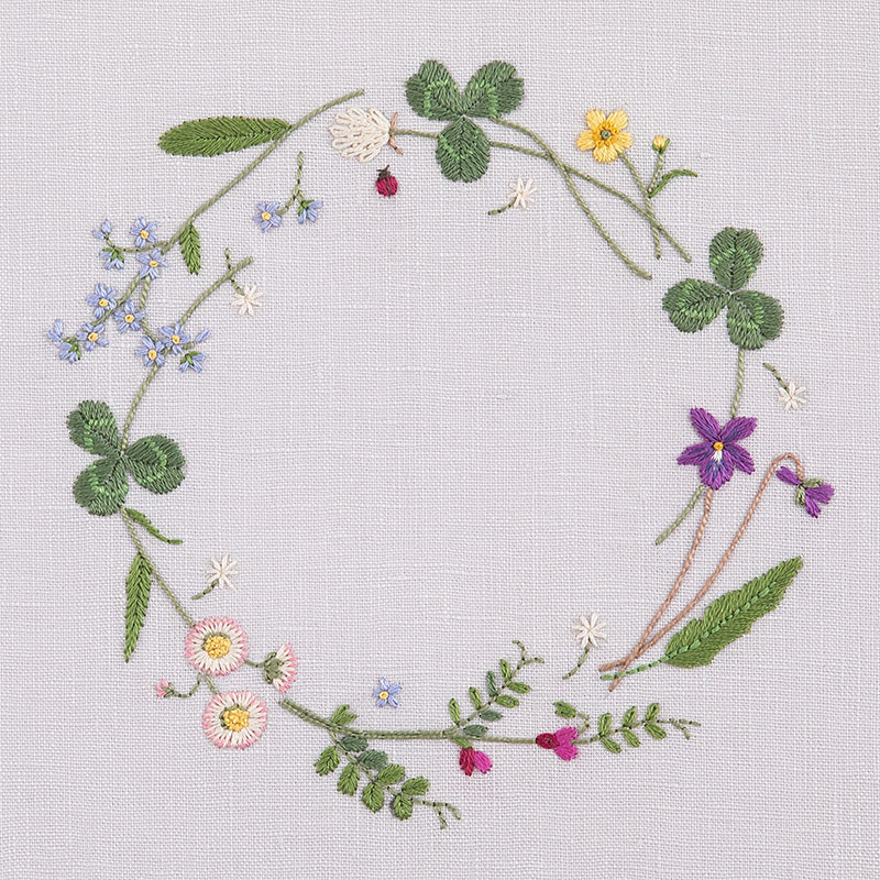 青木和子のstitch calender 2022」キットシリーズ［3・4月］野の花