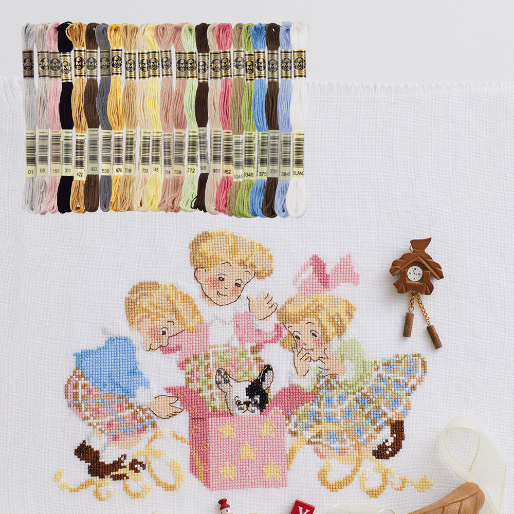 Les triple みつごちゃん「TOTO（トト）」糸セット: 材料・用具