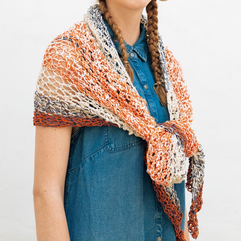 レシピ〉ジャンボ針で編むかぎ針のショール: レシピ｜手づくりタウン